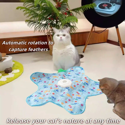 Touch Activated Auto Hide Seek Pet Toy Squeaky Simulation Mouse Funny Exercise Toy for Kittens