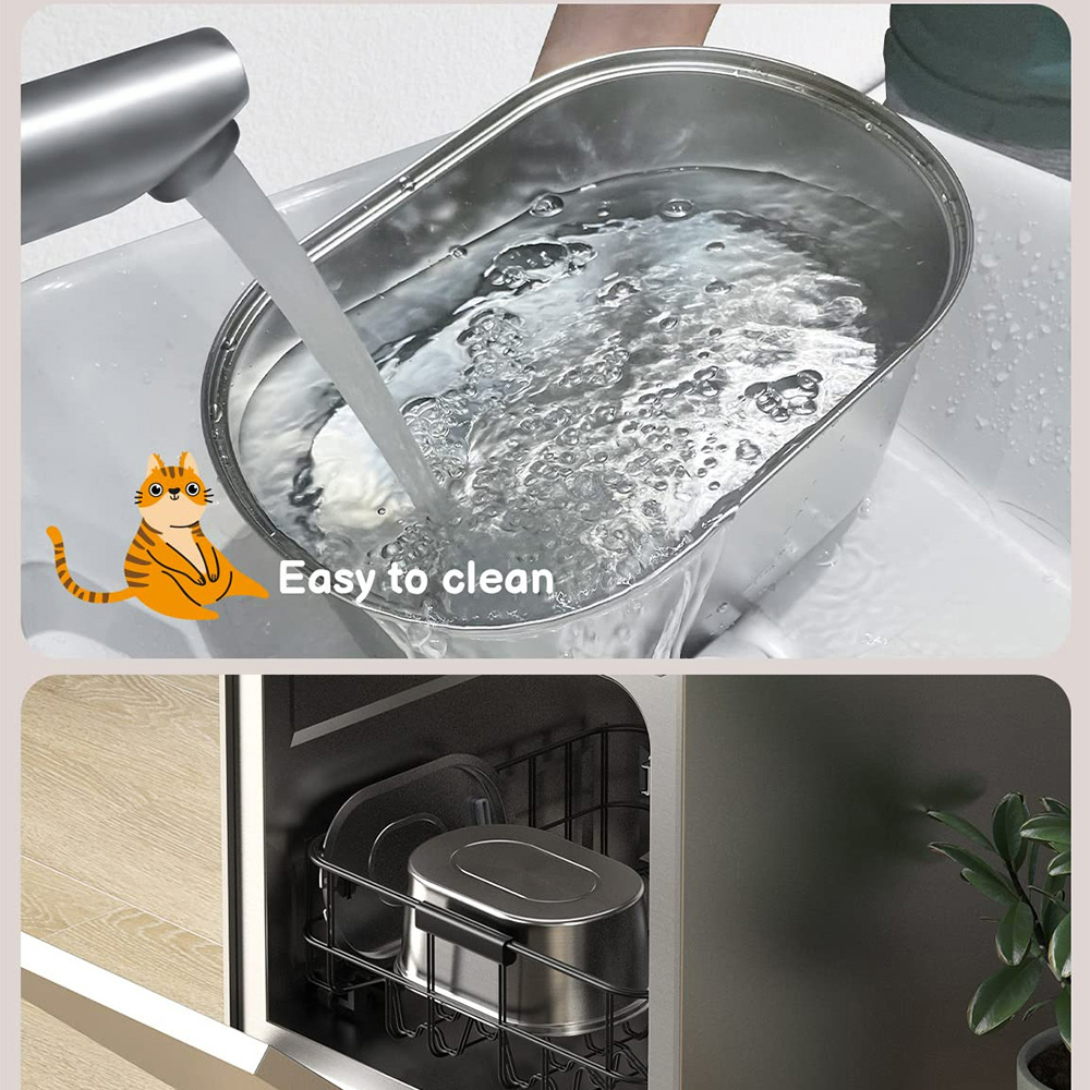 Stainless Steel Large-capacity Pet Fountain Water Dispenser